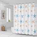 Shower Curtain with Starfish Pattern 150cm*180cm
