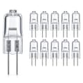 10/20/50/100-pakning G4 Halogenpærer / Stiftpærer - Varmhvit - Halogen 10W(10-Pack)