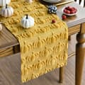 Fuskpäls Höst Bordslöpare 33x183cm - Pumpamotiv - Gul Yellow