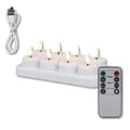 4/6/8/12-pack LED tealights with charging base, rechargeable and flameless with remote control and timer for party 8pcs+Remote