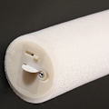 Miniatyrbillede 7 af 7: LED Glødestænger Glødeskumstav Cheer Tube Mørkt Lys Fødselsdag White