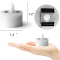 Miniatyrbilde 4 av 5: 12 stk. Solcelle Varmelys LED Lys Vanntette Oppladbare Lys for Fest Hage Hjem Dekor