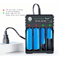 Miniatyrbilde 5 av 5: Universal Smart Batterilader for 18650 18500 18350 17670 17500 16340 14500 10440 20700 21700 22650 26650 3.7V Li-Ion NI-MH - AAA AA. Lader