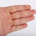 Pikkukuva 4 / 6: Kaulakorun pidennysketjut, 925 hopea kaulakorun pidennysketjut, 14K kultapinnoitettu kaulakorun pidennysketju Chain Extender Choker kaulakoru rannekorun pidennysketjut D-guld