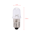 Pikkukuva 5 / 8: 5 kpl E10 LED-lamppua DC 3V 4.5V Mittarilämpötila-ilmaisinlamppu white DC4.5V