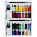 Miniatyrbilde 4 av 10: Tekstilfarge / Stoffmaling Sett 24 Farger - 240 ml Multicolor multicolor
