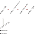 Miniatyrbilde 3 av 3: For Lenovo- Ideapad Flex 5 14 (intel Amd) Digital Stylus med konfigurerbar knapp