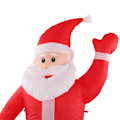 Miniatyrbillede 4 af 5: Oppustelig Julemand Dekoration Med Indbygget LED Belysning Vandafvisende Oppustelig Pose Julemand Til Have Julefest EU Stik 100-240V