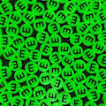 Miniatyrbilde 1 av 6: 500 stk bokstavperler, selvlysende, 4x7 mm akrylperler, vokalbokstaven E perler, alfabetperler, runde bokstavperler for armbånd (bokstaven E) Glow in the Dark - E