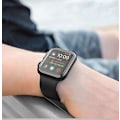 Miniatyrbillede 4 af 5: [2-pakke] 38 mm etui til Apple Watch skærmbeskytter, fuld dækning beskyttende etui TPU HD ultratynd skal (1 sort + 1 transparent)