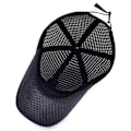 Miniatyrbillede 4 af 8: Mesh kasket til mænd Justerbar åndbar kasket mænd Sort onesize Sort Black one size