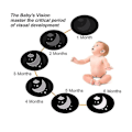 Miniatyrbillede 4 af 5: Sort og Hvid Baby Flash Cards 20 Stk 40 Billeder Baby Sensoriske Kort Visuel Stimulation Legetøj til Ne Db【HY】