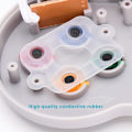 Miniatyrbillede 6 af 9: 2-pak kablede SNES-spilcontrollere, SNES-controller fuldt kompatibel med original SNES/SFC - [Plug and Play] (flerfarvede knapper) Colorful