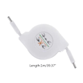 Miniatyrbild 3 av 5: Infällbar PD 60W USB C till USB C Datakabel Snabbladdning Laptopsladd för Typ C Telefoner Switchar Surfplattor