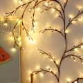 Miniatyrbillede 2 af 3: LED-lystræ, indendørs vægdekorationstræ vinlys 144 LED-lys juledekoration soveværelse hjem varmt hvidt (USB)