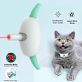 Miniatyrbillede 3 af 6: Elektrisk Smart Underholdningshalsbånd til Kat 2 Tilstande USB-opladning Interaktivt Kattelegetøj Justerbart Smart Drille-kattehalsbånd 1pc