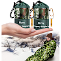 Miniatyrbild 1 av 7: Nödsovsäckar Termiska Nödfiltar Ultralätta Rymdfiltar Överlevnad Vattentät Bivy Sack Multifunktionell Överlevnadsutrustning för Vandring 2pcs