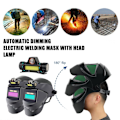 Miniatyrbild 2 av 10: Automatisk mörkare svetsmask huvudmonterad svetsmask säker strålkastare Headlight One