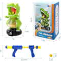 Miniatyrbilde 7 av 8: Dinosaur Skytespill for Gutter 5 6 7 8 9 År Gamle, Elektroniske Barnas Målskive Spill med Luftpumpepistol, LCD Poengregistrering, Lyd, 24 Skumkuler To lekevåpen
