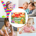 Pikkukuva 4 / 8: Enlightenment Early Learning Dinosaurs Animals Quiet Sticky Bookbusybook Lasten Tarrakirja Opettavaiset Lelut