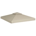 Pikkukuva 2 / 6: vidaXL Paviljongin katto 270 g/m² 3 x 3 m beige Beige Beige