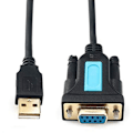 Pikkukuva 4 / 5: USB - RS232 -sovitin PL2303-sirulla, USB2.0 uros - RS232 naaras -kaapeli käyttöjärjestelmille Linux/Windows XP/