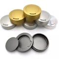 Miniatyrbillede 1 af 4: Snusdåse i aluminium til al snus med opbevaringsrum Black Svart