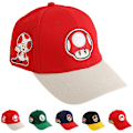 Pikkukuva 2 / 2: Super Mario Bros Lippis Lapsille, Tytöille, Kesään, Trucker-lippis, Aurinkohattu, Säädettävä #1