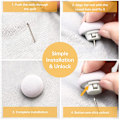 Miniatyrbilde 3 av 6: Dynetrekkfester 4X Hvit Hvit White one size