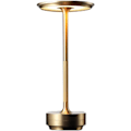 Miniatyrbillede 6 af 6: LED Bordlampe, Minimalistisk Trådløs Bordlampe til Stue, USB Bordlampe til Soveværelse gold