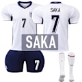 Miniatyrbillede 1 af 2: UEFA Euro 2024 England Hjemme Fodboldtrøje Sæt Nr. 7 Saka 24