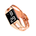 Miniatyrbild 1 av 5: Damklocka Elektronisk Ljusstyrka Pekkontroll Rektangulär Urtavla Exakt Justerbar Dekorativ Gåva La【HY】 Pink gold