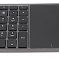 Miniatyrbillede 5 af 5: Trådløst numerisk tastatur med touchpad, 22 taster, 2.4G, dobbelt tilslutningstilstand, Type-C interface, bærbart tastatur til bærbar computer, grå