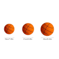 Miniatyrbillede 2 af 5: Handleshh Stille Basketball - PU Skum Elastisk Bold Legetøj Til Børn, Ingen Lyd, Trænings- og Legehjælp 21cm 21cm Orange