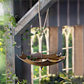 Miniatyrbillede 3 af 4: Parasol Fuglefoderhus Hængende Fuglebad Bakke, Dekorativ Vildtfuglefoder Platform Frøbakke Til Have Baghave Dekoration 2pcs