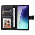 Miniatyrbillede 3 af 9: SKALO Xiaomi Redmi 14C PU Læder Pung Etui - Flere Farver Black Black
