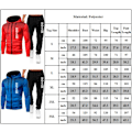 Miniatyrbillede 7 af 7: Efterår Vinter Herre Træningssæt, Sportswear, Hoodie, Jakke, Sweatshirt, Joggingbukser Rød-Sort Red-Black S