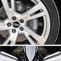 Miniatyrbild 3 av 4: Passar Audi navkapsel standard 60MM navkapsel (4 st) (Askgrå)