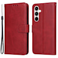 Miniatyrbillede 2 af 9: SKALO Samsung A35 5G PU Læder Wallet Case - Flere Farver Red RED