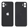 Miniatyrbillede 1 af 4: Batteri Cover til iPhone 12 (Kamerahul Ring Standard Version) Sort iPhone 12 6.1 inch Black