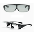 Pikkukuva 1 / 6: Uudet polarisoidut linssit miesten ajo- ja kalastussaurinkolaseihin, peittävät likinäkölasit, käännettävät Polaroid-aurinkolasit, Oculos De Sol Masculin Flip Discolor gray