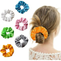 Miniatyrbillede 3 af 5: 6 stk. LED Scrunchies til Kvinder, 3 Farver Lysindstillinger, Lysende Hårbånd, til Jule Glow Rave i Mørke Festtilbehør【HY】