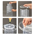Miniatyrbillede 3 af 5: UNIQ 360-graders Roterende Makeup Opbevarings Organizer – Opbevaringsløsning i Klar Farve