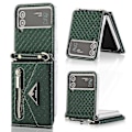 Pikkukuva 1 / 4: Lompakko Kotelo Yhteensopiva Galaxy Z Flip 4:n kanssa, Ristiriimu Lanyard PU Nahka Suojaava Kotelo Korttipaikoilla Vihreä Green For Galaxy Z Flip 4