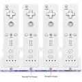 Miniatyrbild 4 av 5: Wii Remote Laddare, 4 i 1 Wii Laddningsstation med 4st 2800mah Uppladdningsbara Batterier Kompatibel med Wii/Wii U Kontroller - Svart