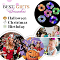 Miniatyrbilde 4 av 5: 6 stk. LED Scrunchies for kvinner, 3 farger lysmoduser, lysende hårbånd, for Christmas Glow Rave i mørket festtilbehør【HY】