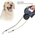 Miniatyrbilde 2 av 5: Dobbelt sammenleggbart hundebånd med to 3 meter lange snorer 360 Tangle free Dobbelt hundebånd for turer med to hunder opptil 50 Lb grå