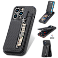 Miniatyrbilde 2 av 5: Kortholder i lær Magnetisk Lommebok Telefondeksel iPhone 14 /14 Pro/14 Pro Max, iPhone 13 /13 Pro/13 Pro Max, iPhone, 12 /12 Pro/12Pro Max Svart