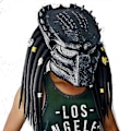 Miniatyrbillede 1 af 2: Chdz Predator Hjelm Replika Maske Latex Maske Halloween Cosplay Kostume Rekvisitter Latex