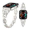 Pikkukuva 3 / 5: Rannekoru Huawei Watch Fit 3 -kelloon, perhoskuvio ja strassikoriste, ruostumaton teräs, monivärinen Multicolor Style D